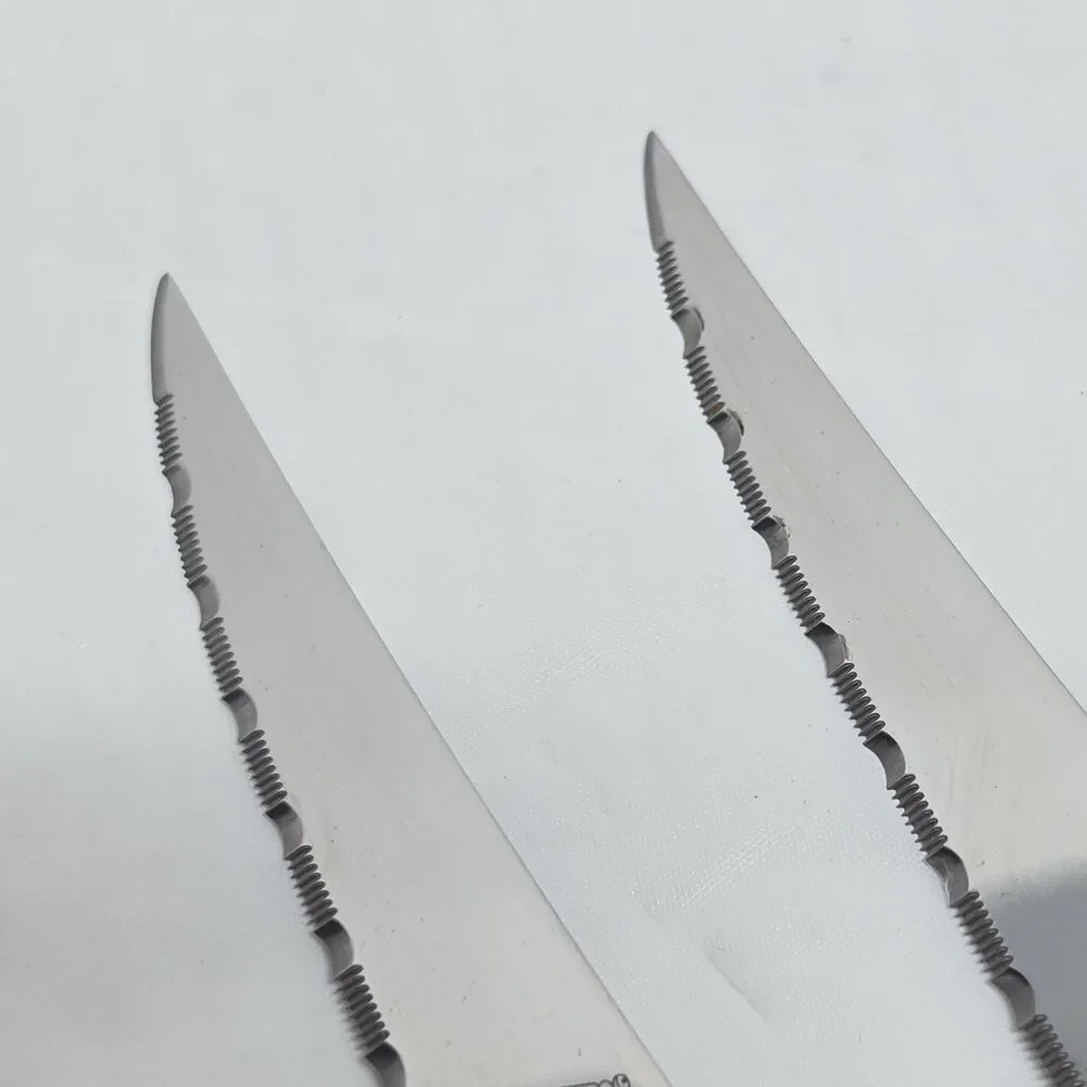 Trudeau Maison Laguiole Wood Handle Steak Kitchen Knives Set Of 2